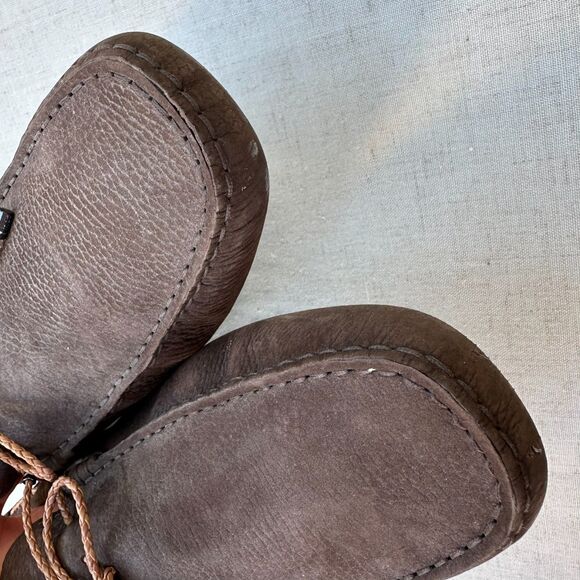 TOD'S Men's Dark Brown Gommini Nubuck Leather Driving Moccasin Loafers Size 13 - Picture 10 of 12